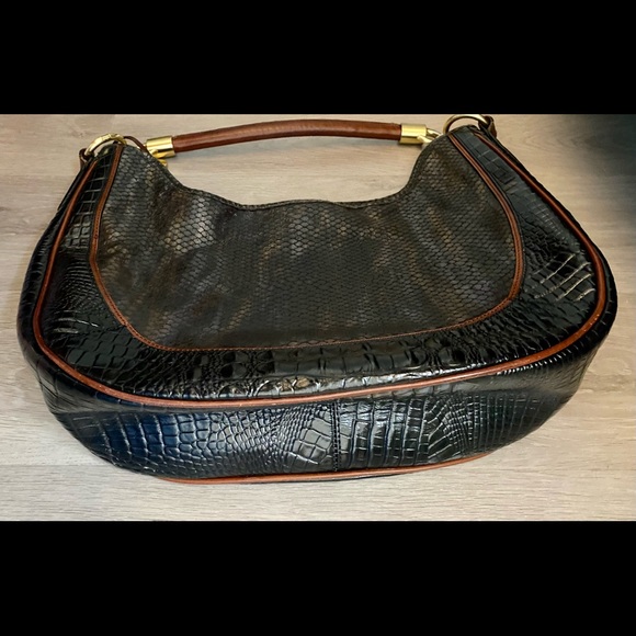 DESIGNED BY BRAHMIN!!!! Awesome Condition Shoulder Purse. 10 1/2 W X 15 L - Picture 5 of 6